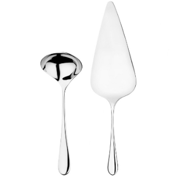 Sauce Ladle & Pie Server Set, Mulberry Mirror-0