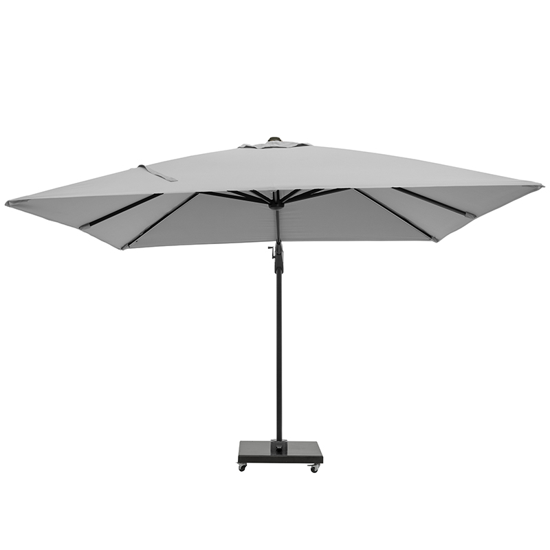 Glow Challenger T2 Sqaure Parasol, 3m, Luna Grey-2