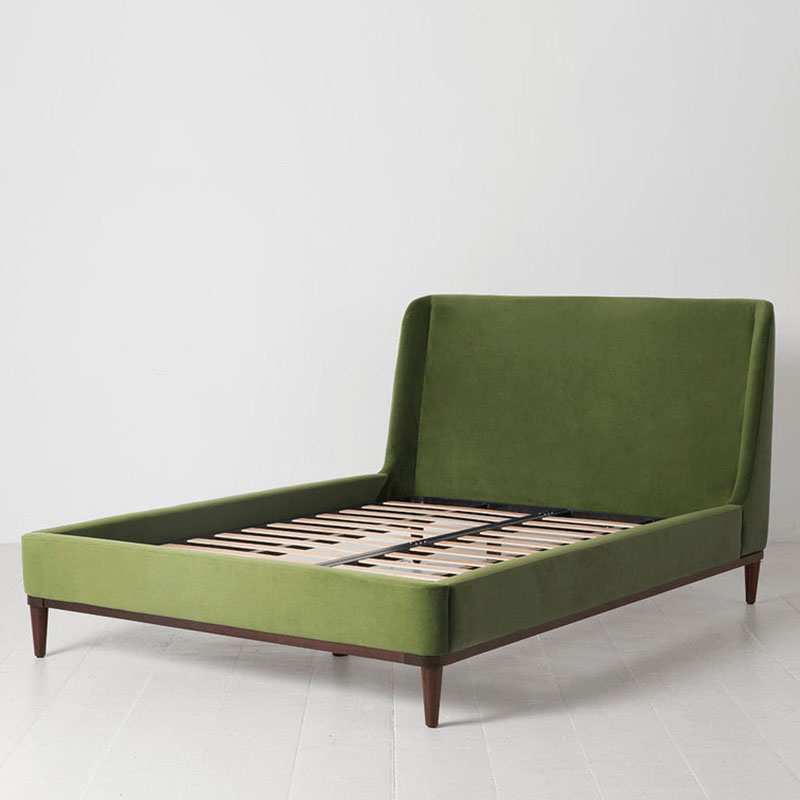 Bed 02 Velvet Double Frame, Vine-1