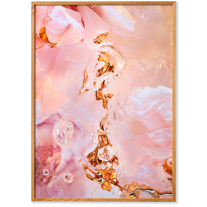 Flora Aquatica 02 Framed Print, 50 x 70cm, Pink-0