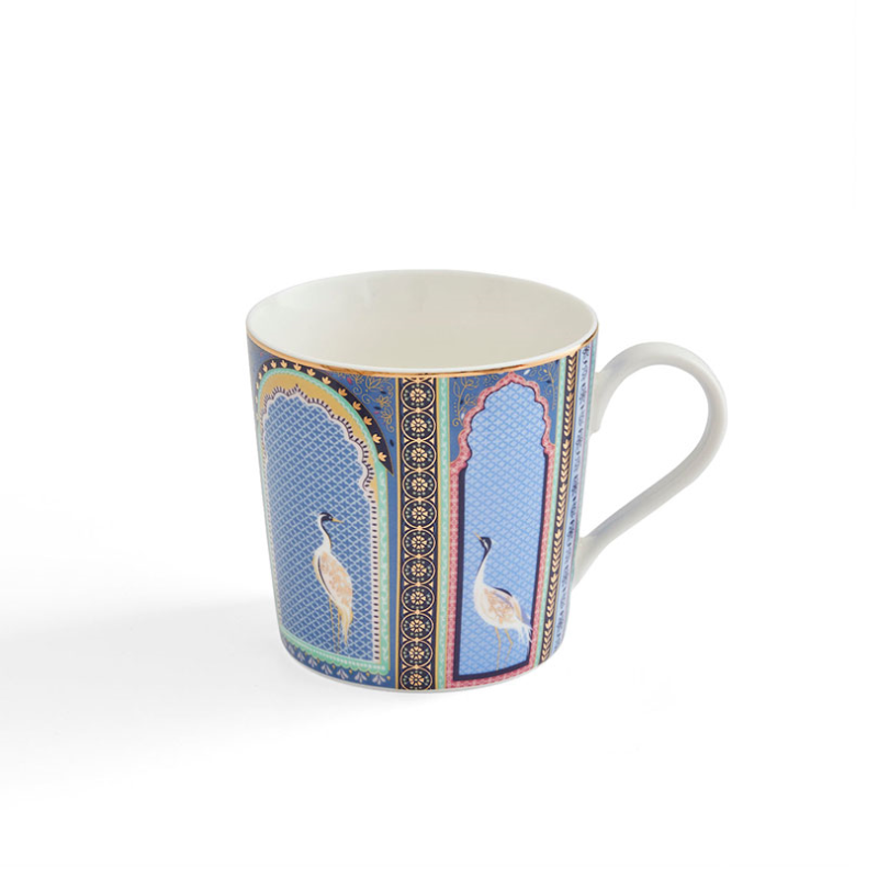 India Mug, 340ml, Indigo-1