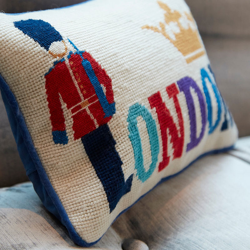 London Cushion, 30.5 x 23cm, Multi-0