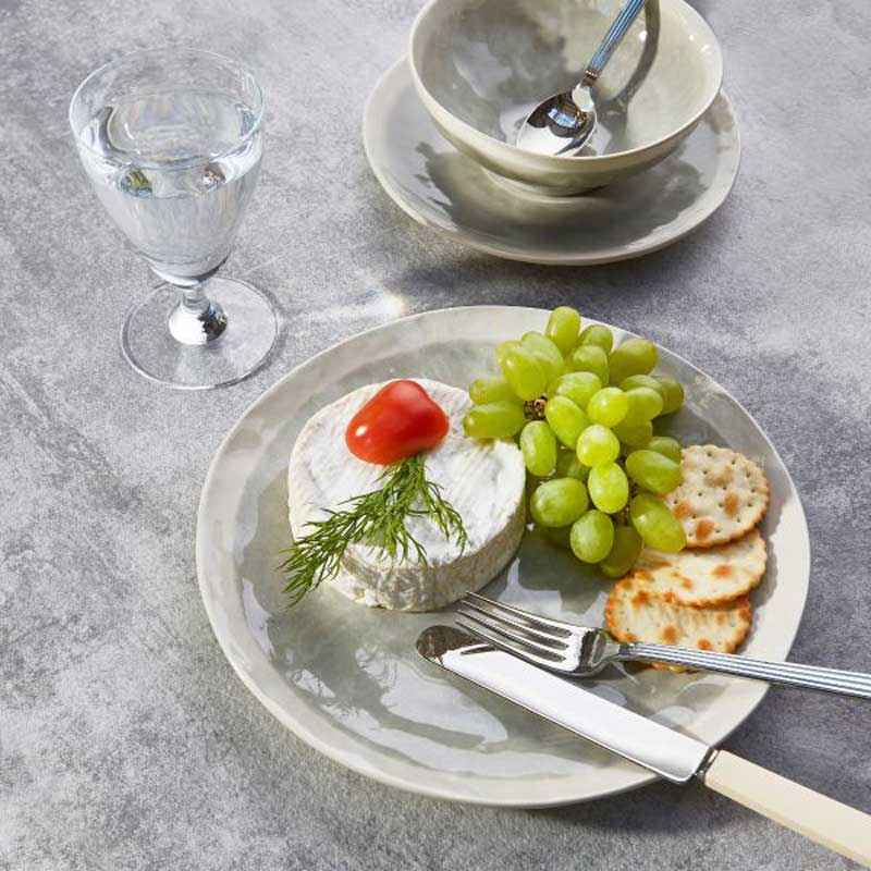 Sea Foam Dinner Plate, D27cm, Dove Grey-1