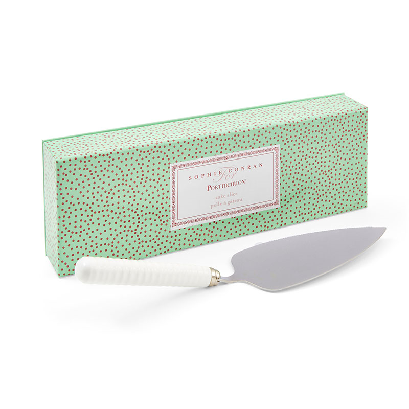 Cake Server, White/Silver-2