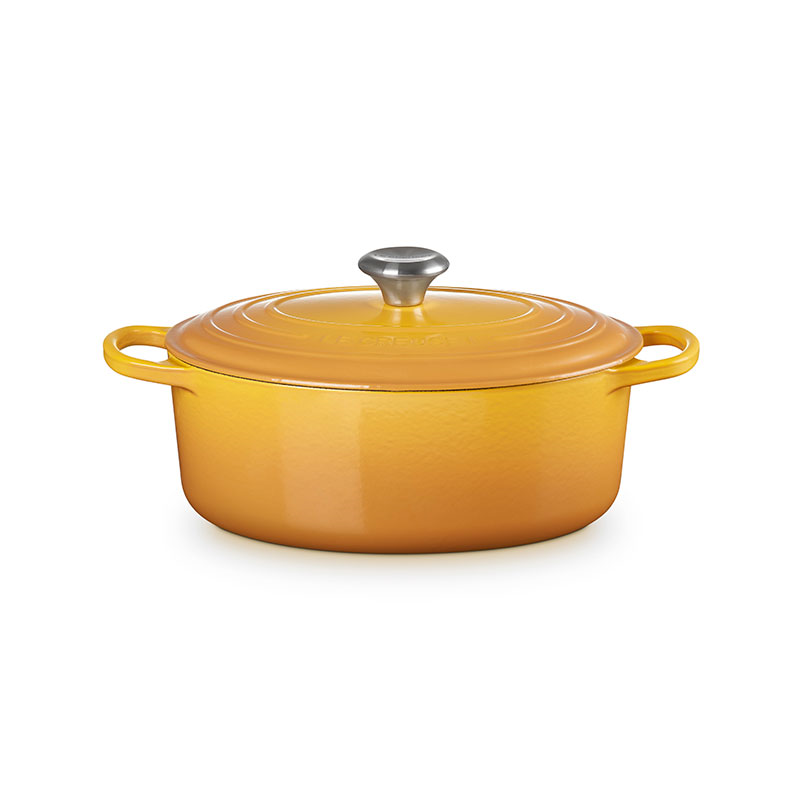 Signature Cast Iron Oval Casserole, 27cm, Nectar-1