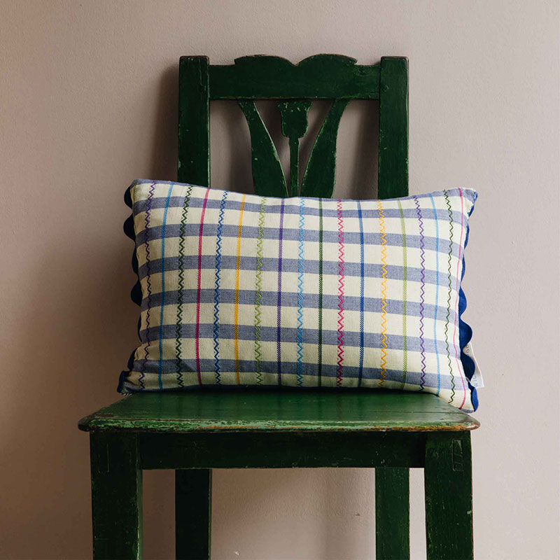 Ginny Cushion, 35 x 50cm, Blue-0