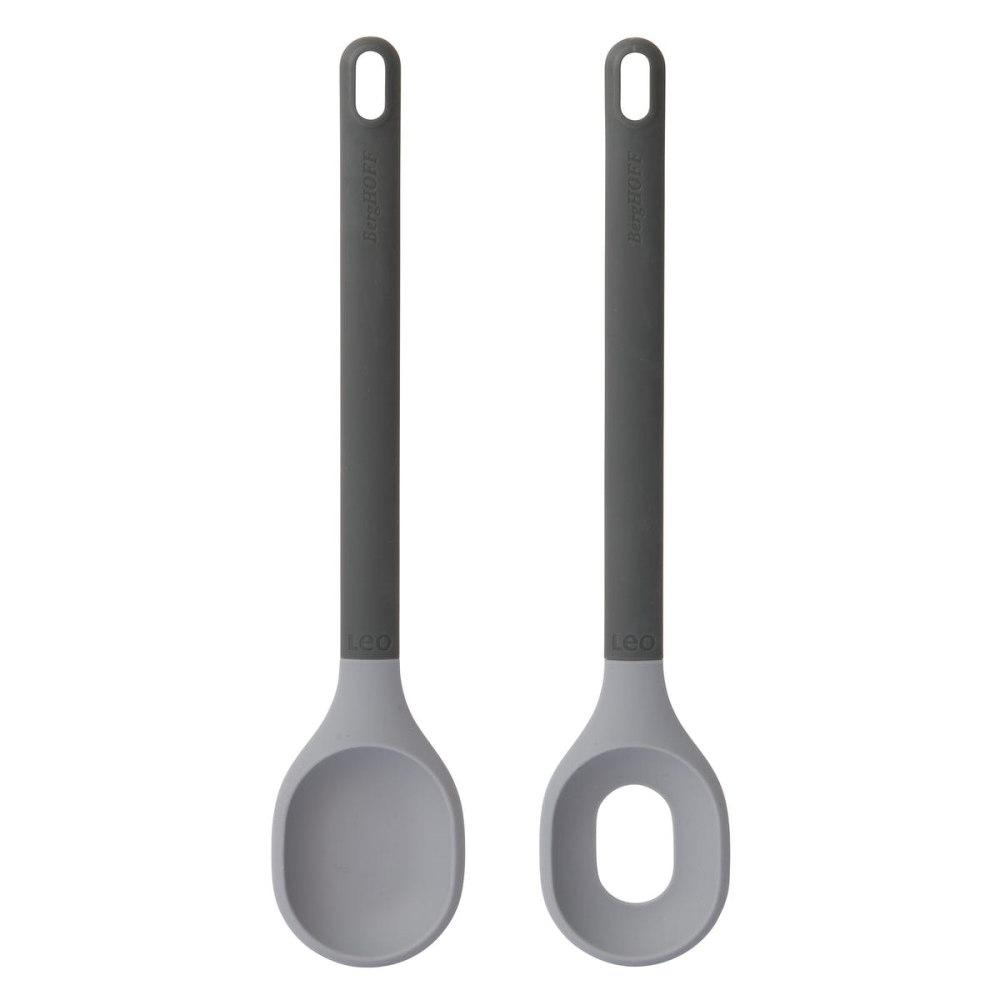 Leo, Salad Server Set, Grey-1