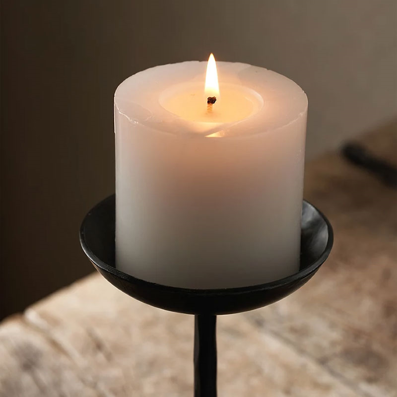 Stanton Forged Dinner Candle Holder, H22cm, Black-2