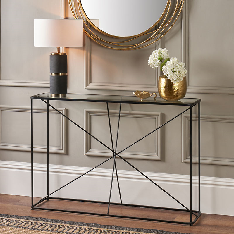 Roxy Console Table, Black-0