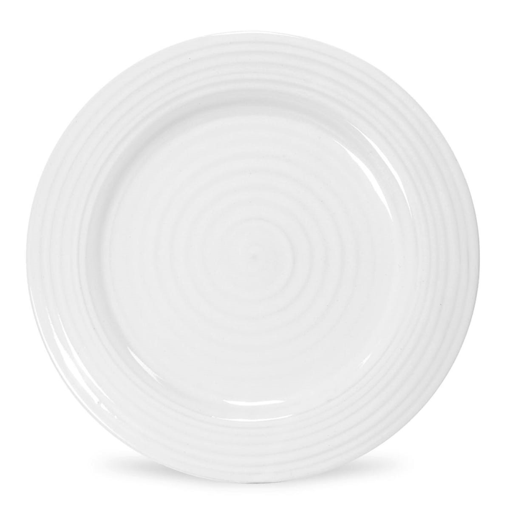 Ceramics Set of 4 side plates, 20cm, White-0