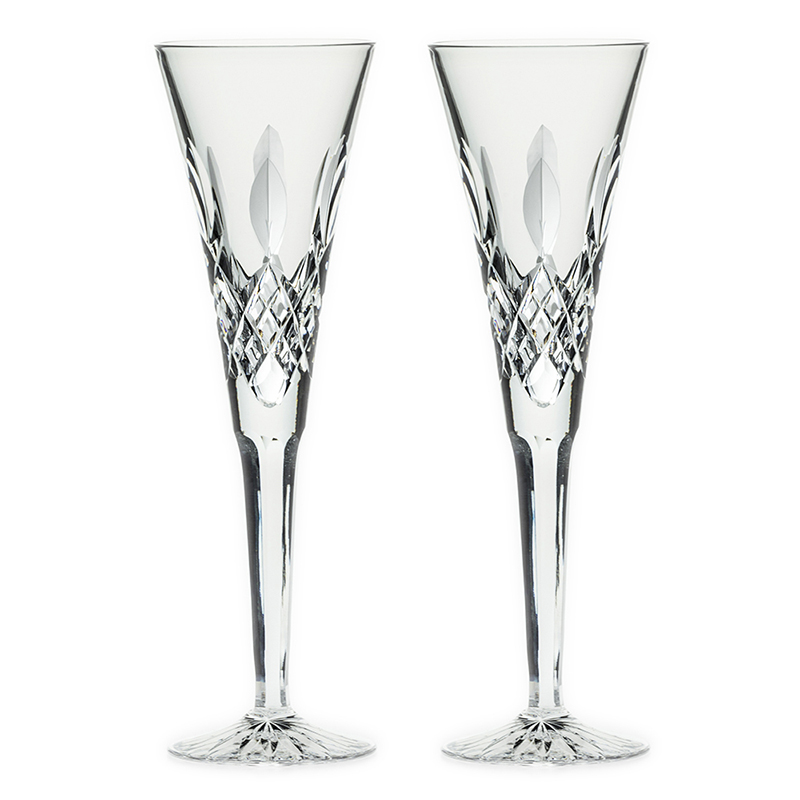 Westminster Set of 2 Champagne Flutes, 170ml, Clear-0