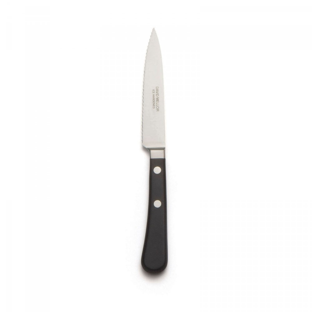 Provencal Serrated pairing knife, 10cm, Black-0