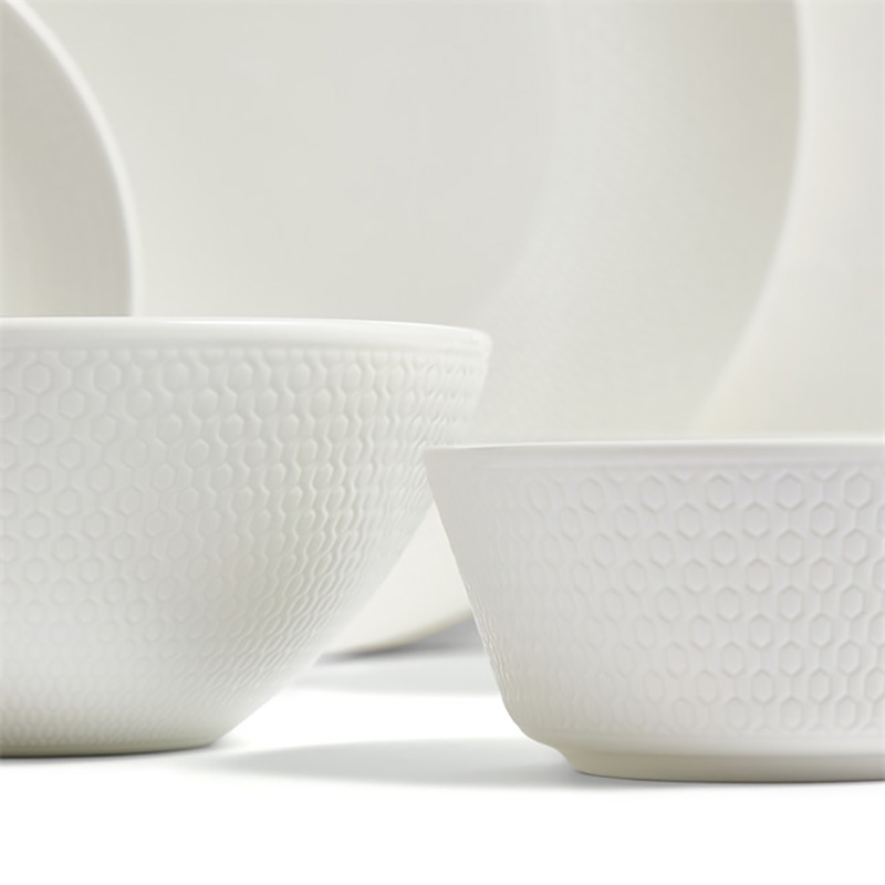 Gio 10 Piece Dinnerware Set, White-1