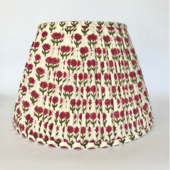 Lampshade, Empire, Palash PInk Flowers, 10"-0