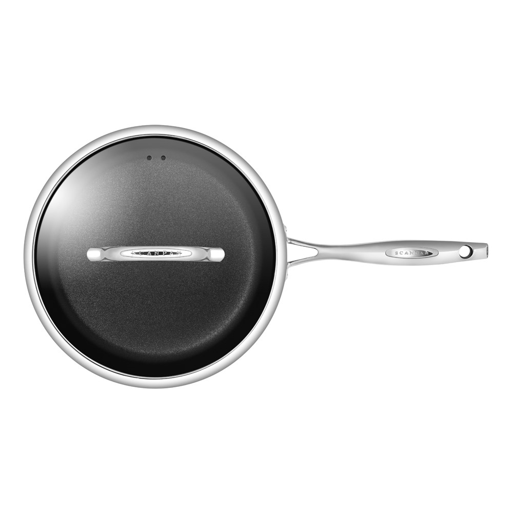 HaptIQ Saute pan with lid, Dia28cm, Metallic-3