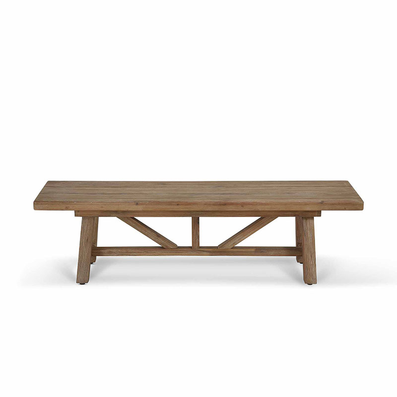 Chilford Solid Wood Bench, Acacia-2