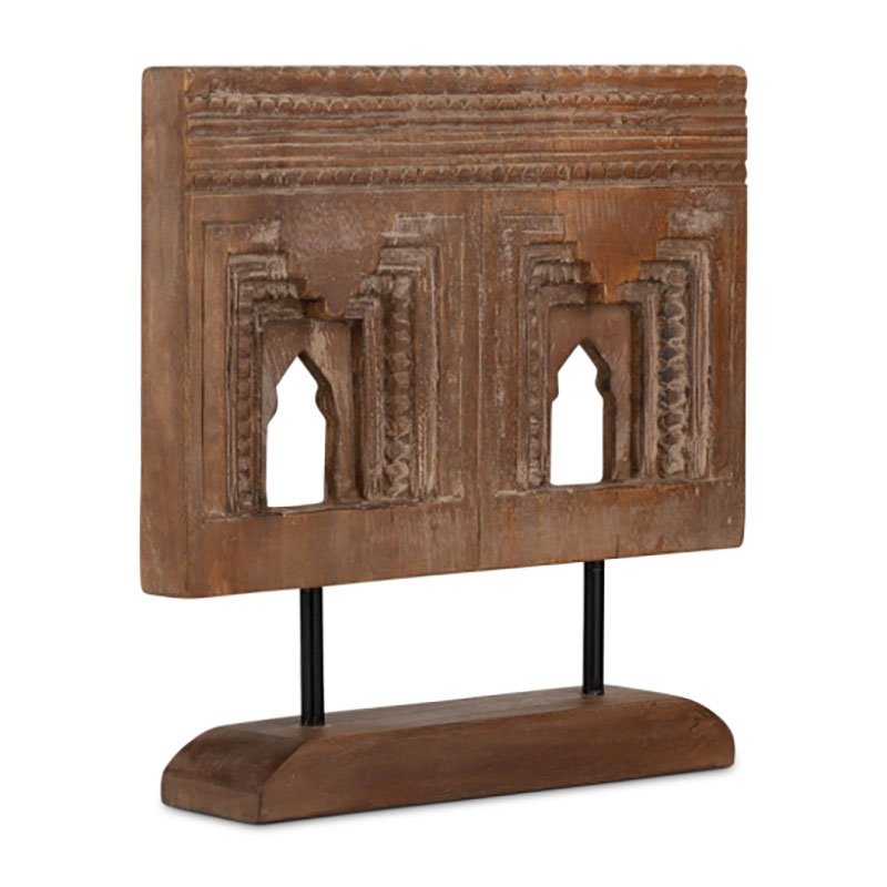 Darvaaja Traditional Mango Wood Objet, Natural-4