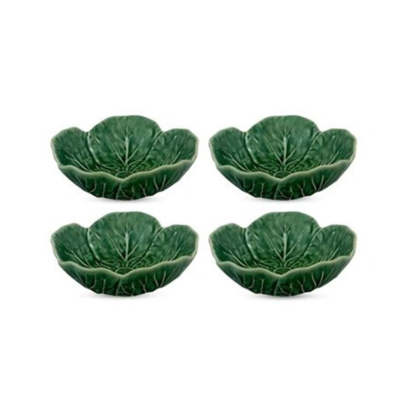 Cabbage Set of 4 bowls, 17.5 x 6cm, Green-0