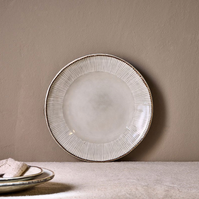 Malia Side Plate, D22.5cm, Cream-2