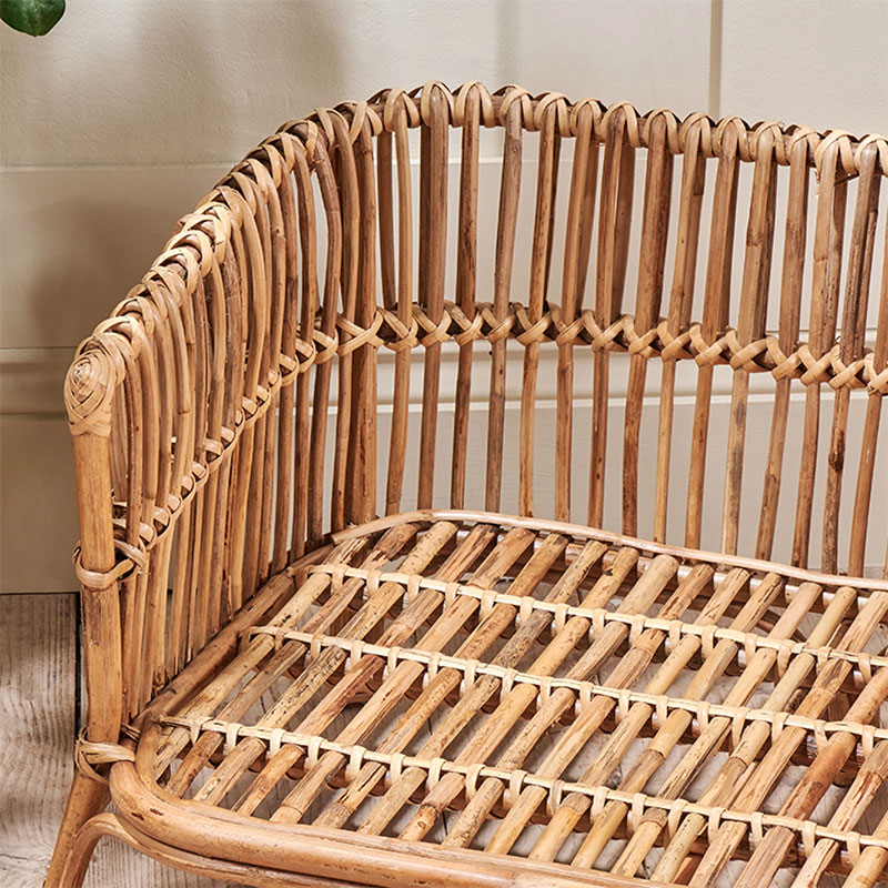 Tanvyk Rattan Pet Bed, 40 x 69cm, Natural-4