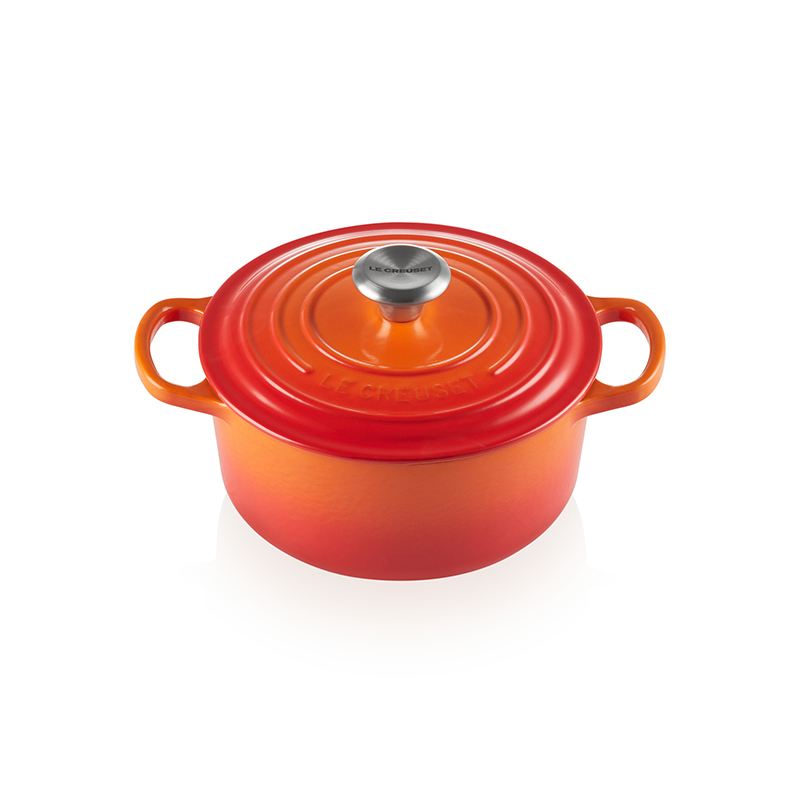 Signature Cast Iron Round casserole, 22cm - 3.3 litre, Volcanic-0