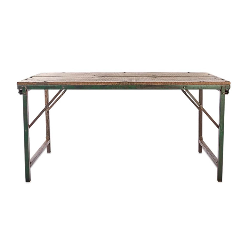 Ishan Folding Dining & Coffee Table, Recalimed Wood & Metal-5