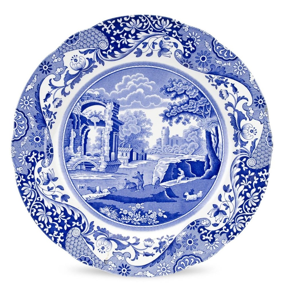 Blue Italian Buffet plate, 30cm-0