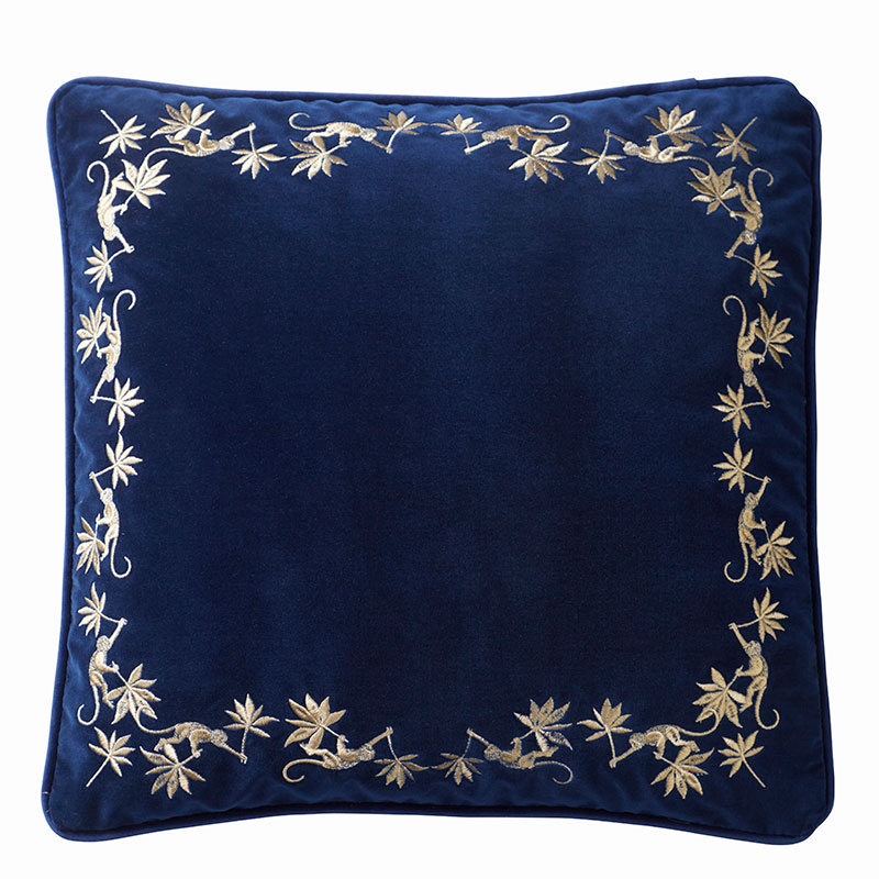 Sapphire Garden Cushion, 50 x 50cm, Midnight-0