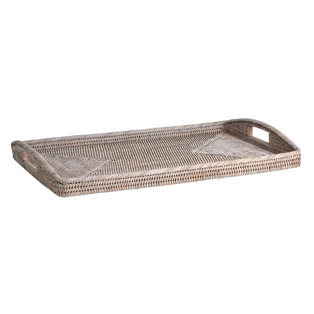 Ashcroft Medium breakfast tray, L64 x W43 x H9cm, Rattan-1