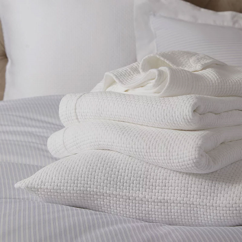 Colville King Bedspread, White-3