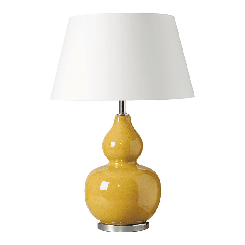 Calabash Table lamp (base only), H42 x D28cm, Saffron Ceramic-0