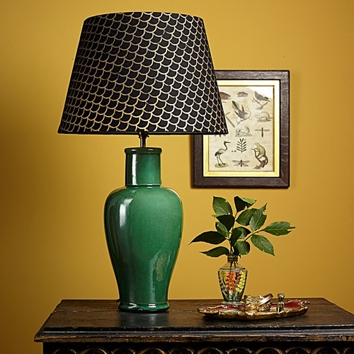 Lolita Smaller table lamp - base only, H33 x W13cm, emerald green-0