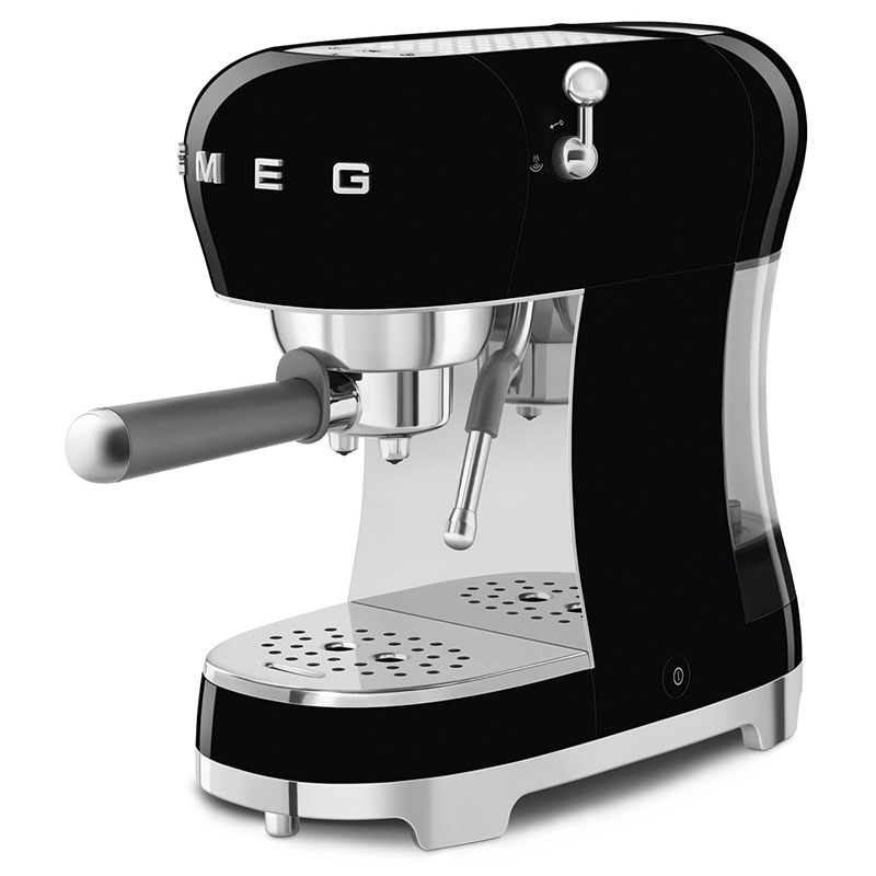 50's Style Espresso Coffee Machine, Black-4