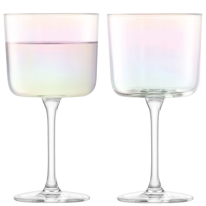 Iridescence Set of 2 Wine Glasses, 250ml, Mother of Pearl-0