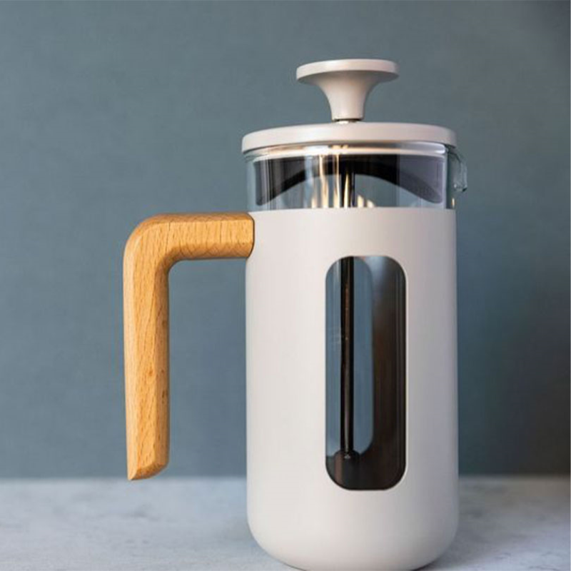 Pisa Stainless Steel Cafetière, 3 Cup, Latte-0