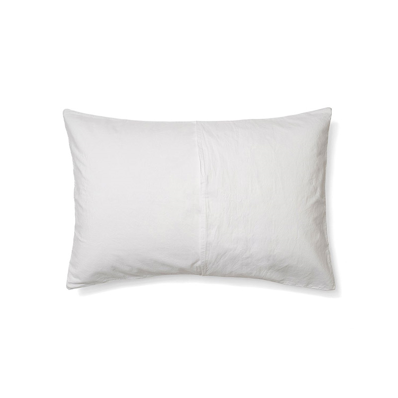 Relaxed Cotton Pair of Standard Pillowcases, Snow-3