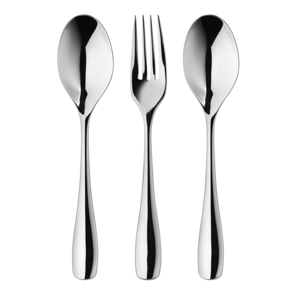 Warwick Bright 3 piece serving set, Stainless Steel-0