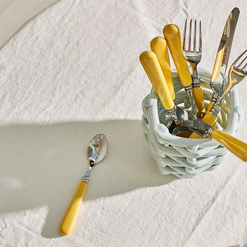 Set of 2 Teaspoons, Butter Yellow-1