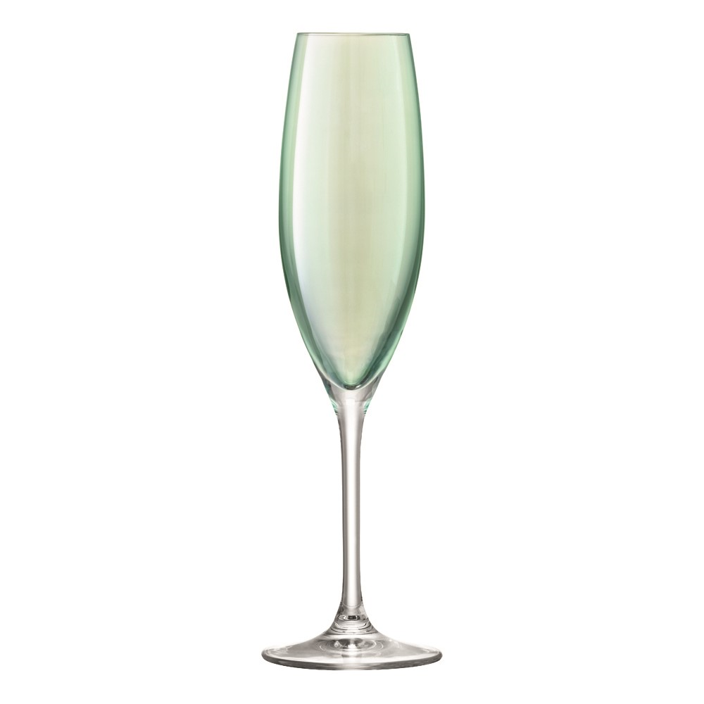 Polka Set of 4 champagne flutes, 225ml, assorted pastels-5