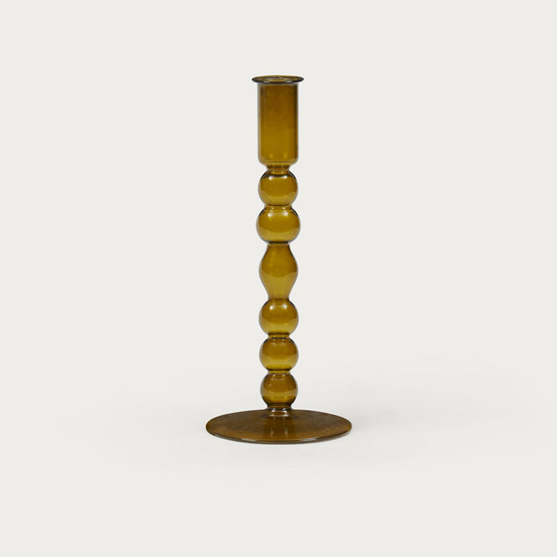 Floella Candle Holder, H22cm, Olive-0