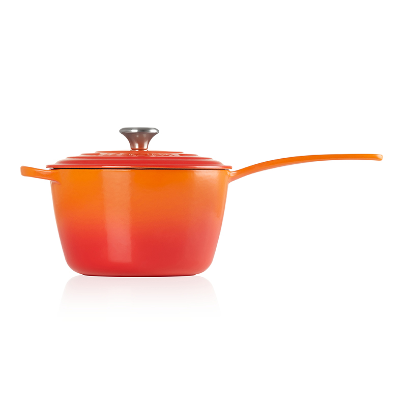 Signature Cast Iron Saucepan, 20cm, volcanic-4