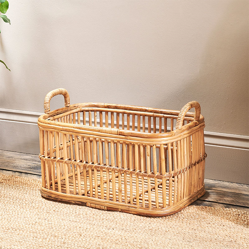 Rammi Rattan Laundry Basket, H53cm, Natural-0