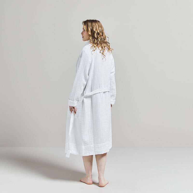 The Dream Cotton Robe, Extra Small, Snow-1