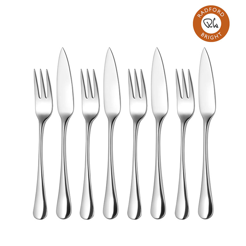 Radford Set of 4 Fish Eaters, Stainless Steel-5