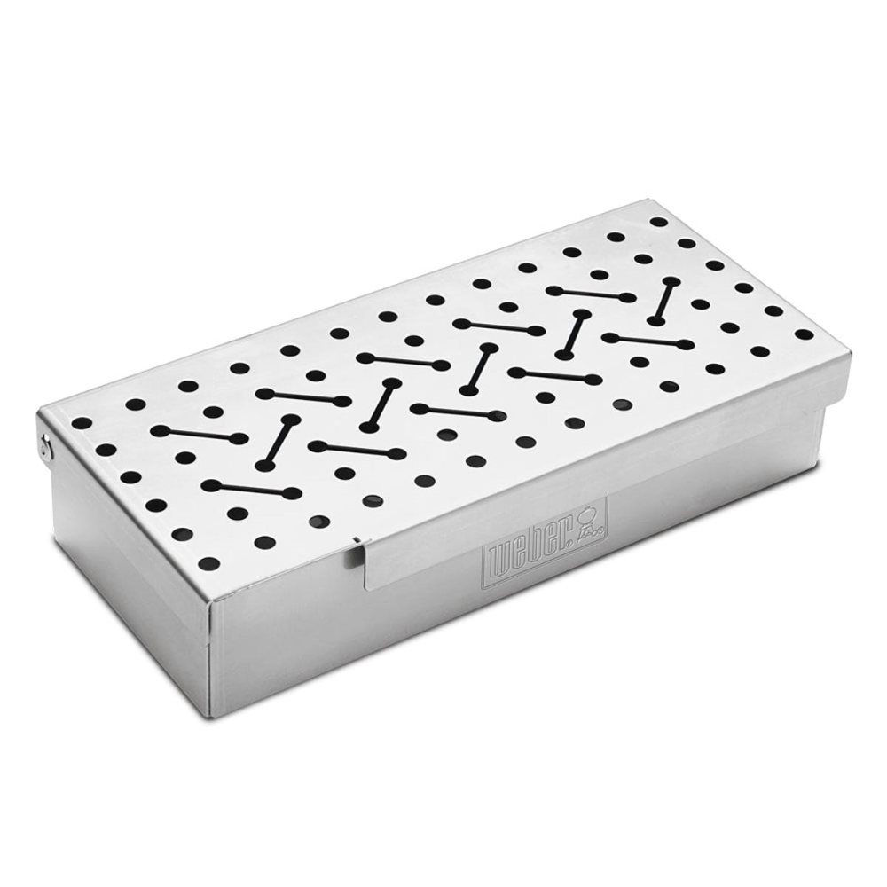 Universal Smoker box, H5 x W12 x D24.6cm, Stainless Steel-2