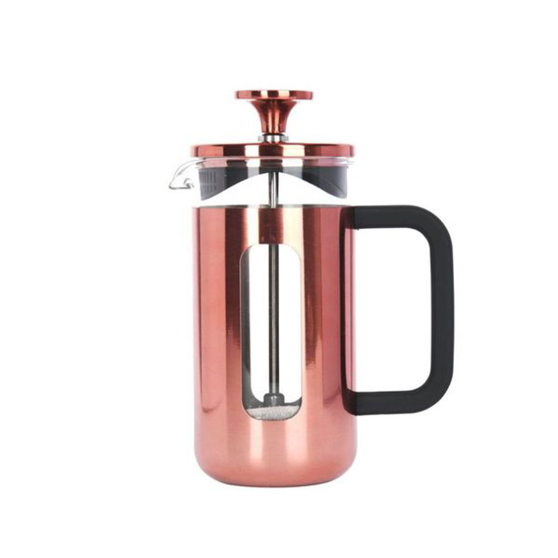 Pisa Stainless Steel Cafetière, 3 Cup, Copper-0