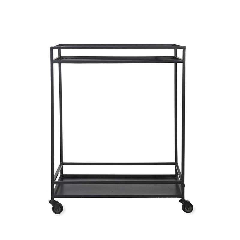 Portloe Drinks Trolley, Black-1