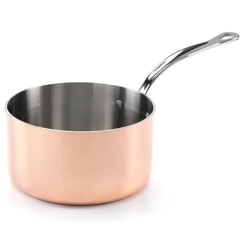 Induction Saucepan with Lid, 18cm, Copper-1