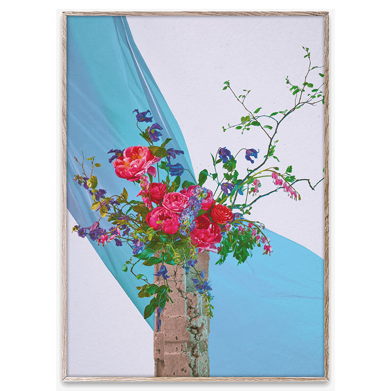 BLOOM 05 Art Print, 50 x 70cm, Turquoise-0