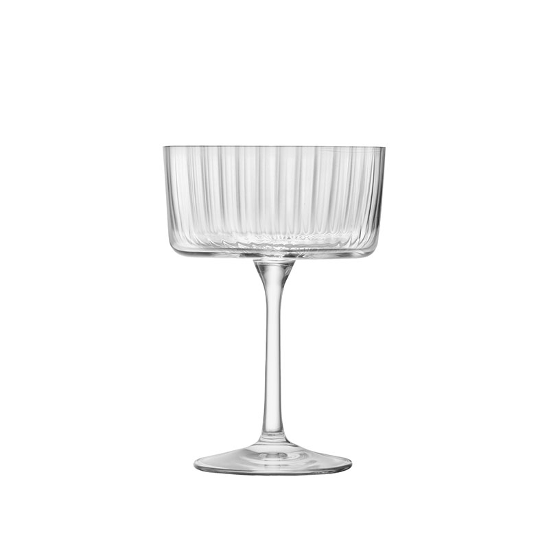 Gio Line Set of 4 Champagne/Cocktail Glasses, 230ml, Clear-3